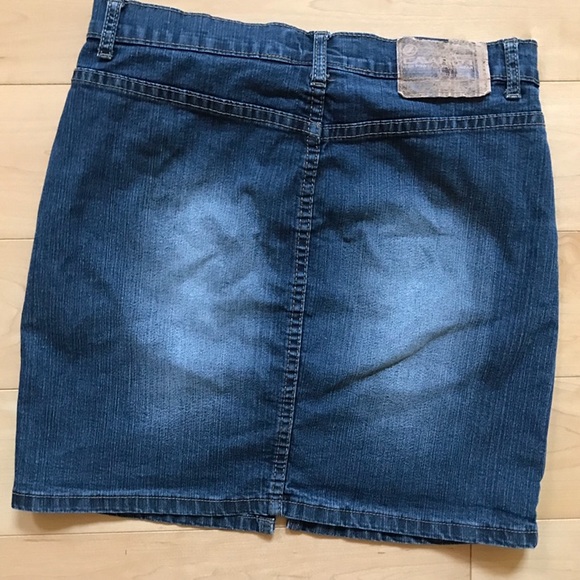 Vintage Z. Cavaricci dark denim (Jean) skirt sz 1 - Picture 2 of 3